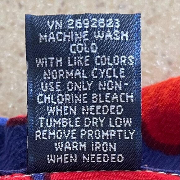 Cherokee Button Up Shirt Mens M Short Sleeve Hawaiian Floral Palm Beach Surf - Picture 8 of 9